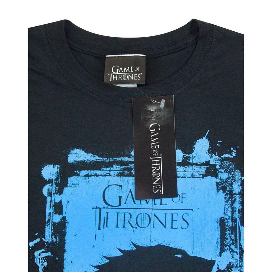 Game of Thrones Game of Thrones Direwolf Stark T-Shirt Vestibilità Regolare  
