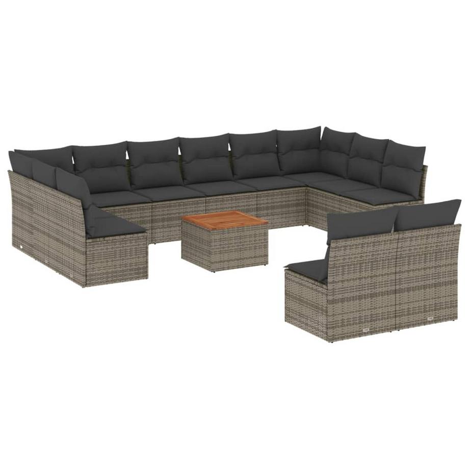set divano da giardino Polirattan