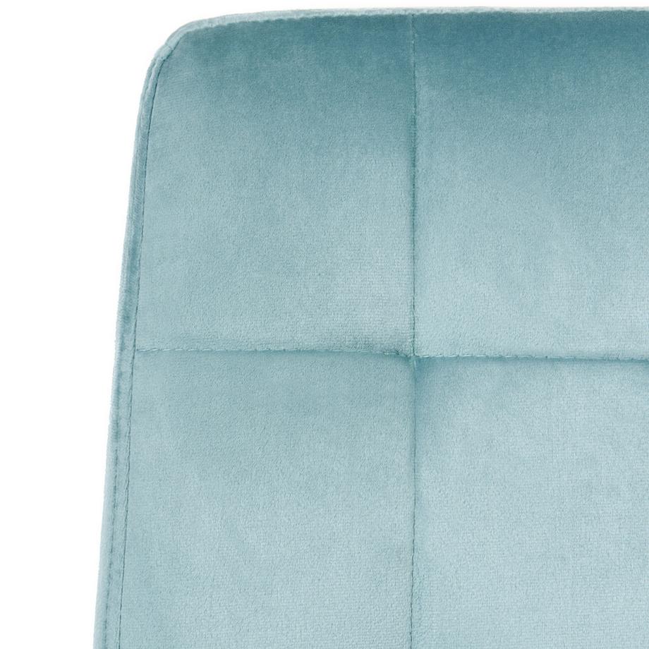 Beliani Chaise de bureau en Velours Scandinave DANDY  