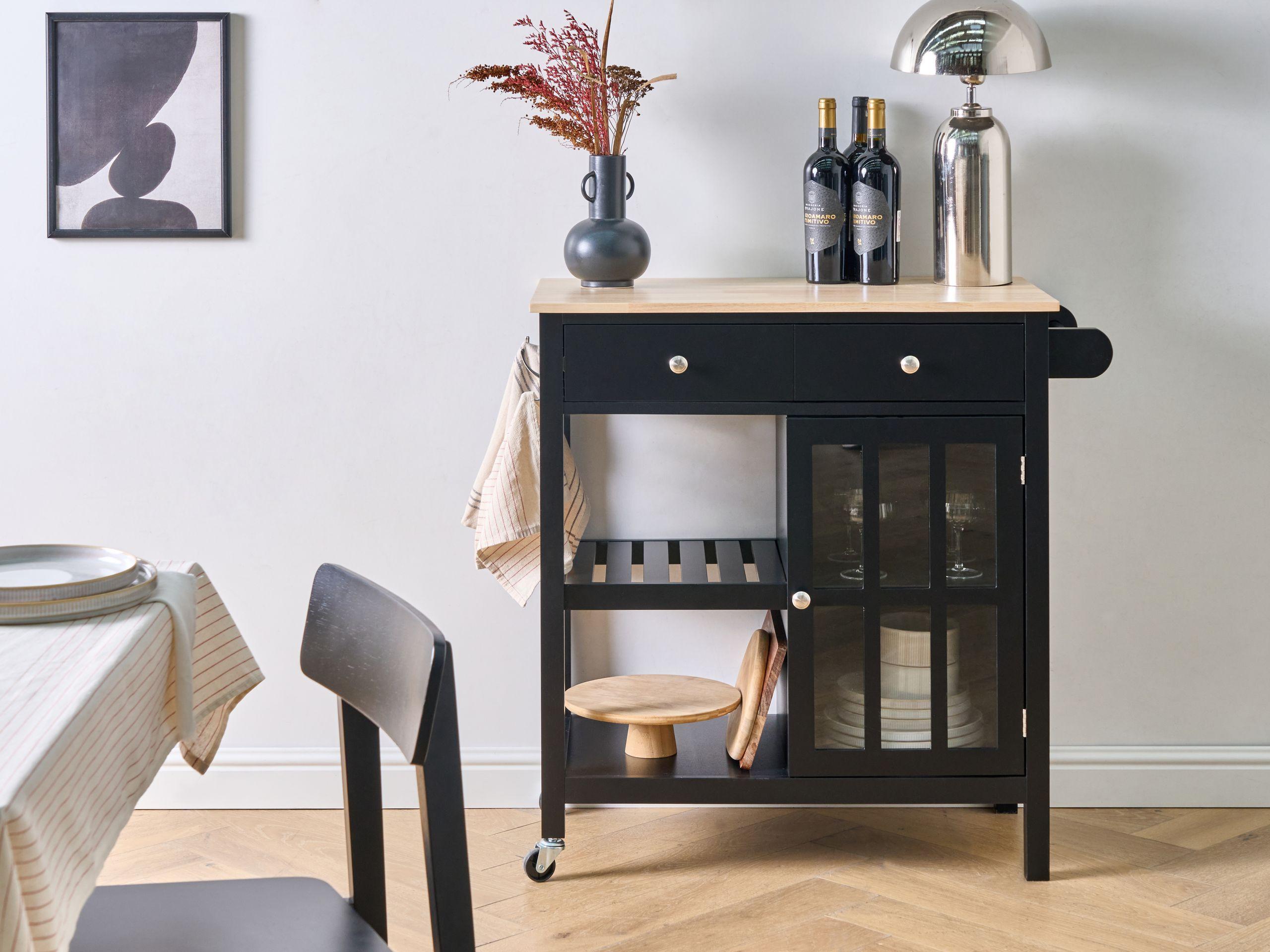 Beliani Chariot de cuisine en MDF Scandinave GENOA  