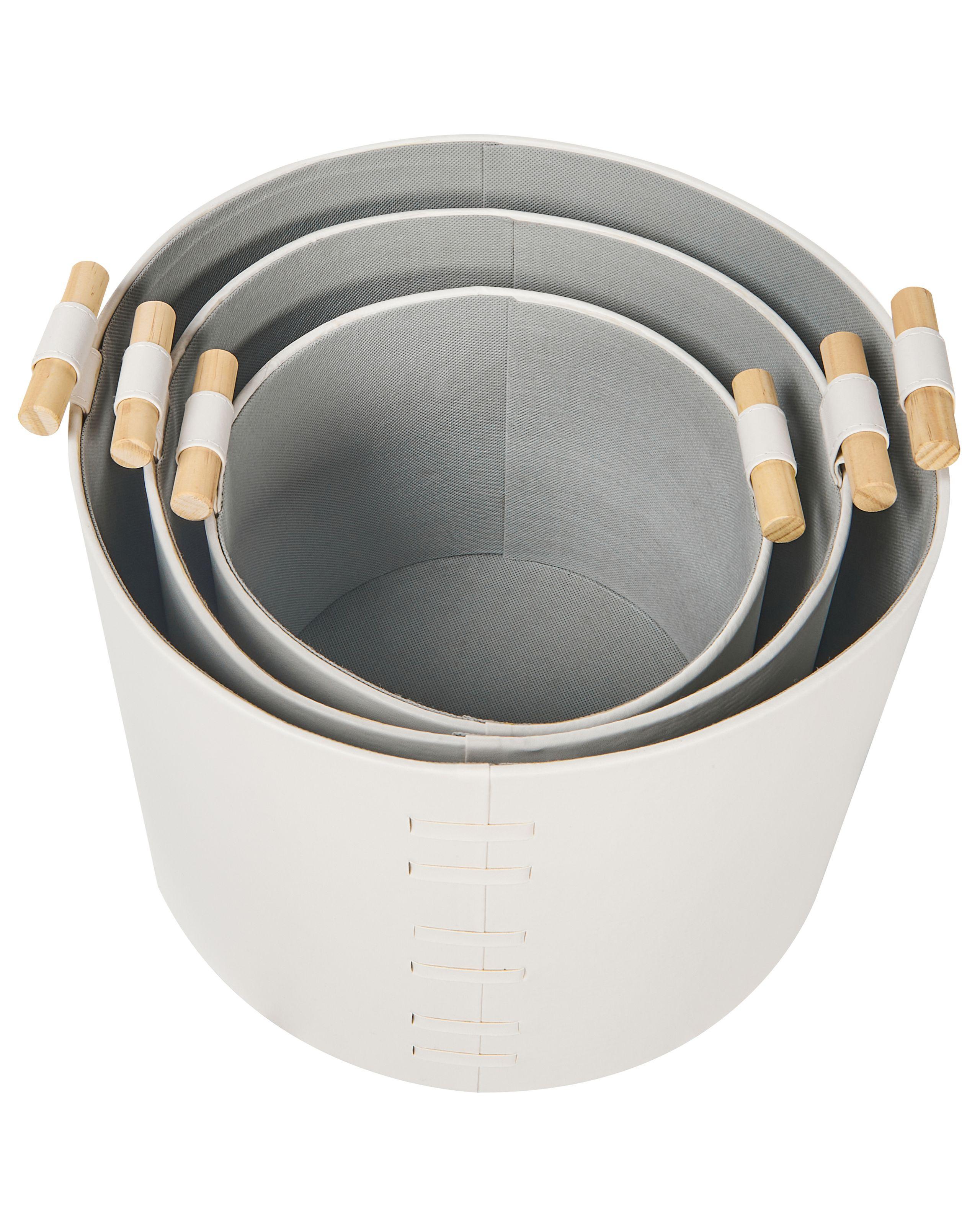 Beliani Korb, Büroaccessoires en Pelle sintetica Moderno ARAM  