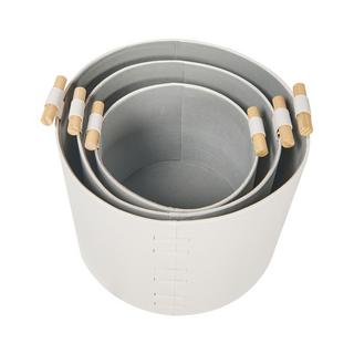 Beliani Korb, Büroaccessoires en Pelle sintetica Moderno ARAM  