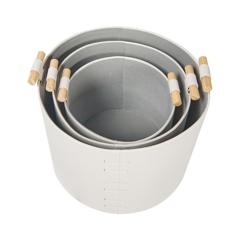 Beliani Korb, Büroaccessoires en Pelle sintetica Moderno ARAM  