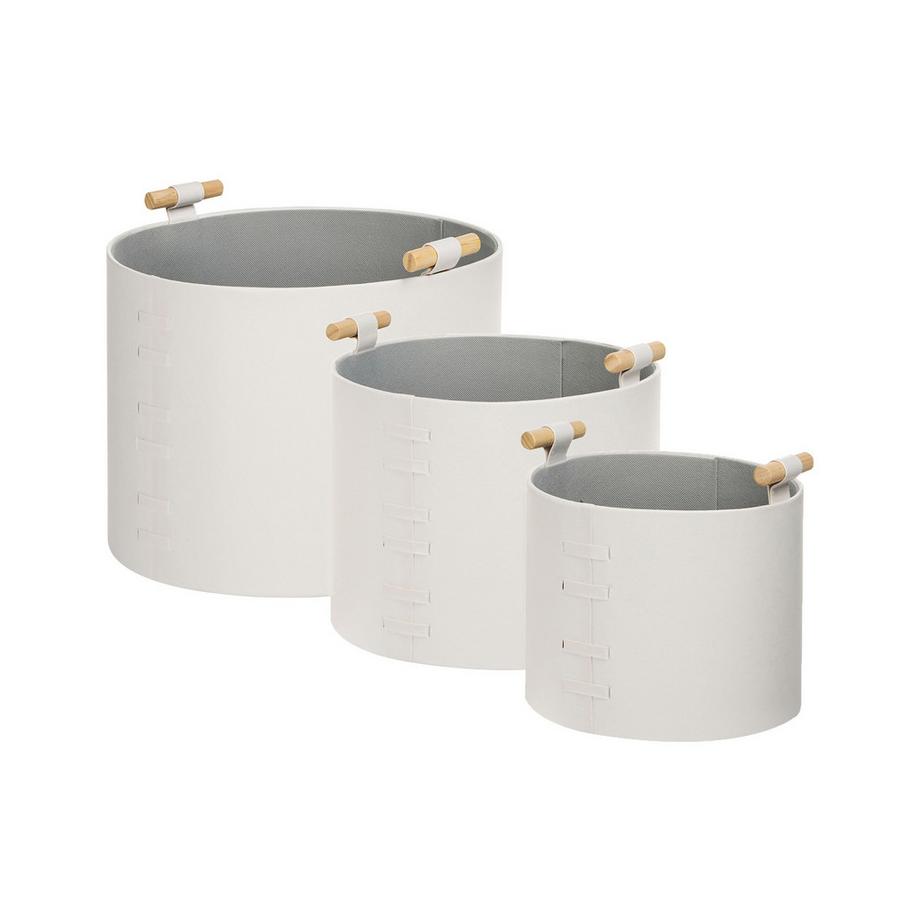 Beliani Korb, Büroaccessoires en Pelle sintetica Moderno ARAM  