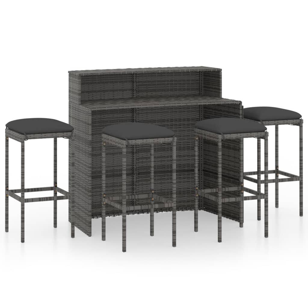 VidaXL Garten-bar set poly-rattan  