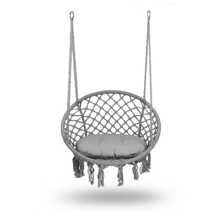 B2X Hängender Gartensessel BOHO mit Kissen  