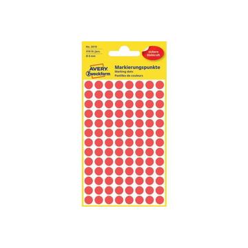 AVERY ZWECKFORM Markierungspunkte rot 3010 8mm 416 Stück