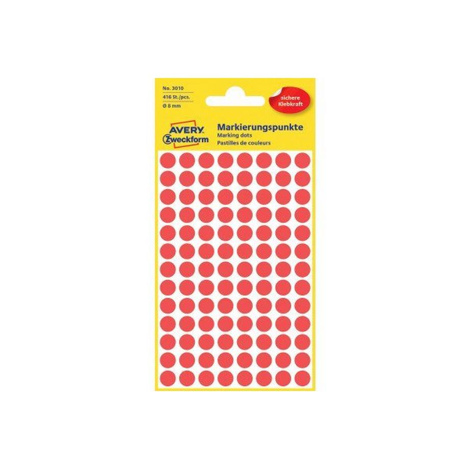 AVERY ZWECKFORM Markierungspunke, 8mm, 416 Stück