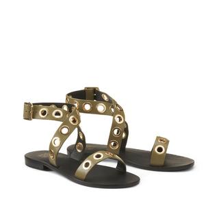 La Redoute Collections  Ledersandalen mit Ösen und Knöchelriemen 