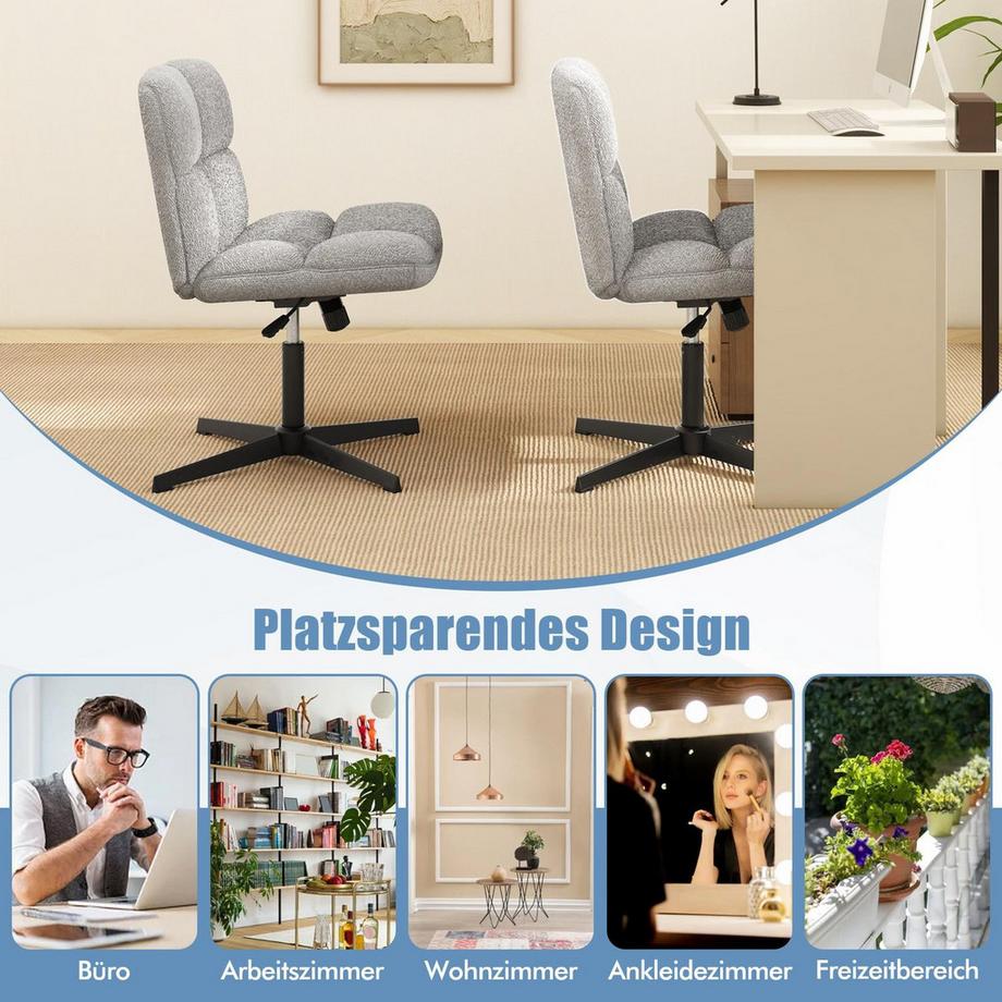 Northix Ergonomischer Bürostuhl ohne Armlehnen  