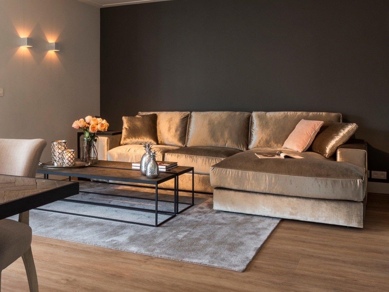 mutoni Ecksofa Santos Ottomane rechts silber 312  