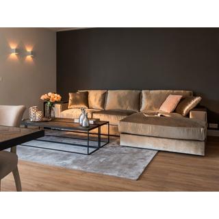 mutoni Ecksofa Santos Ottomane rechts silber 312  