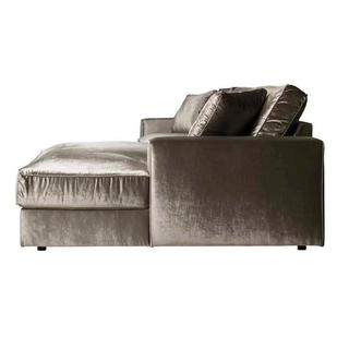 mutoni Ecksofa Santos Ottomane rechts silber 312  