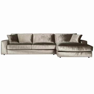 Ecksofa Santos Ottomane rechts silber 312