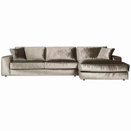 mutoni Ecksofa Santos Ottomane rechts silber 312  