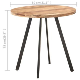 VidaXL Table de salle à manger bois d'acacia  