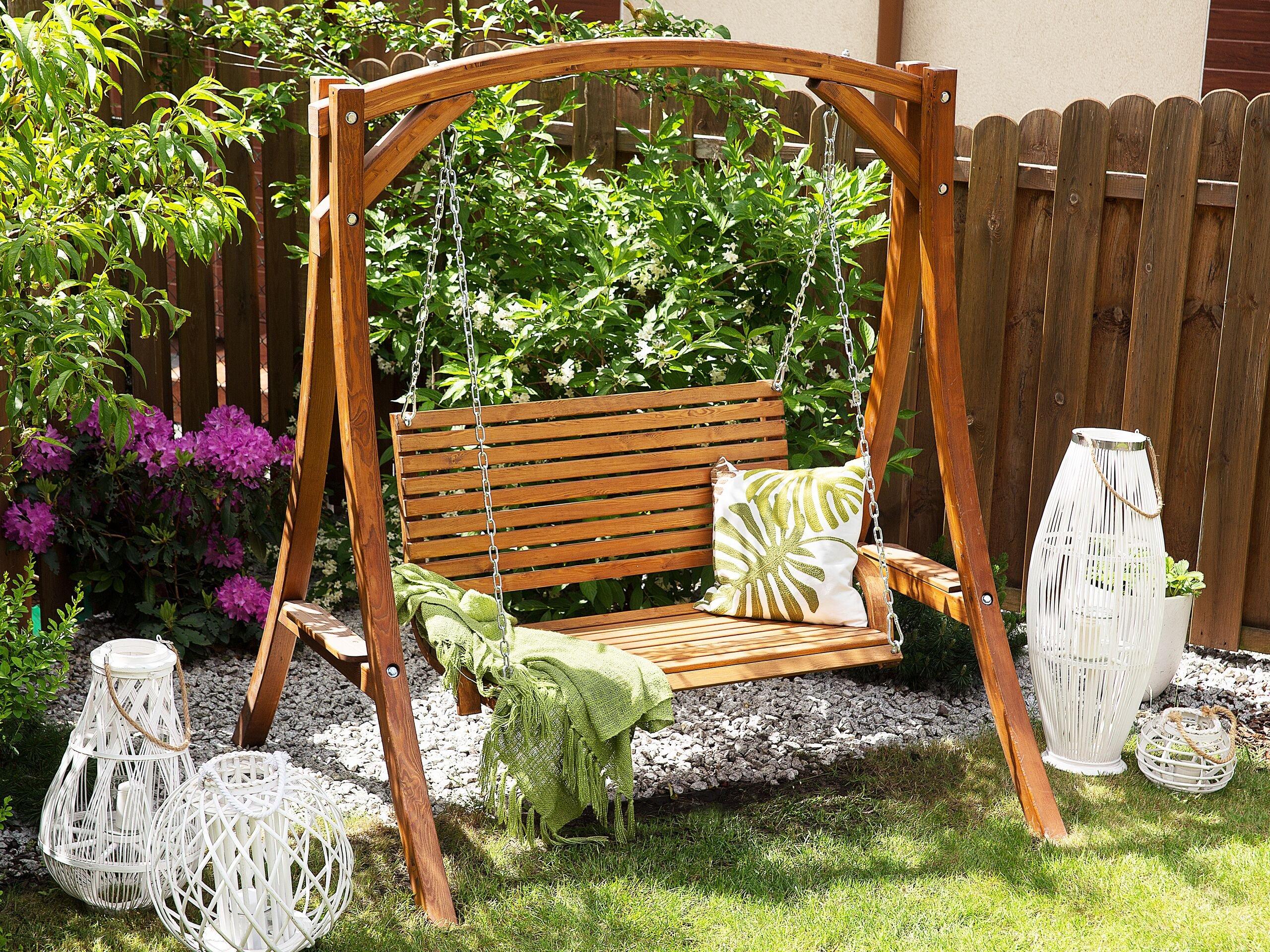 Beliani Dondolo da giardino en Legno di larice Classico NOVARA  