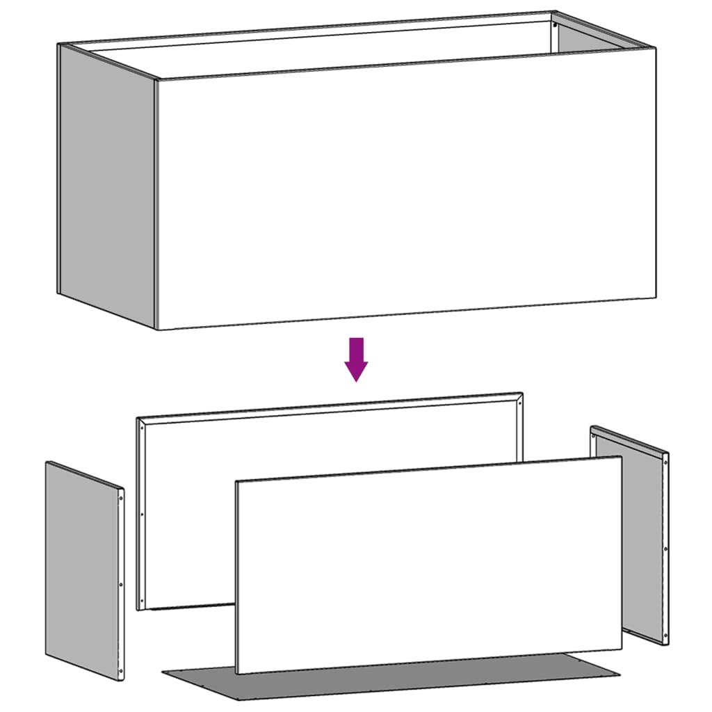 VidaXL Jardinière acier  