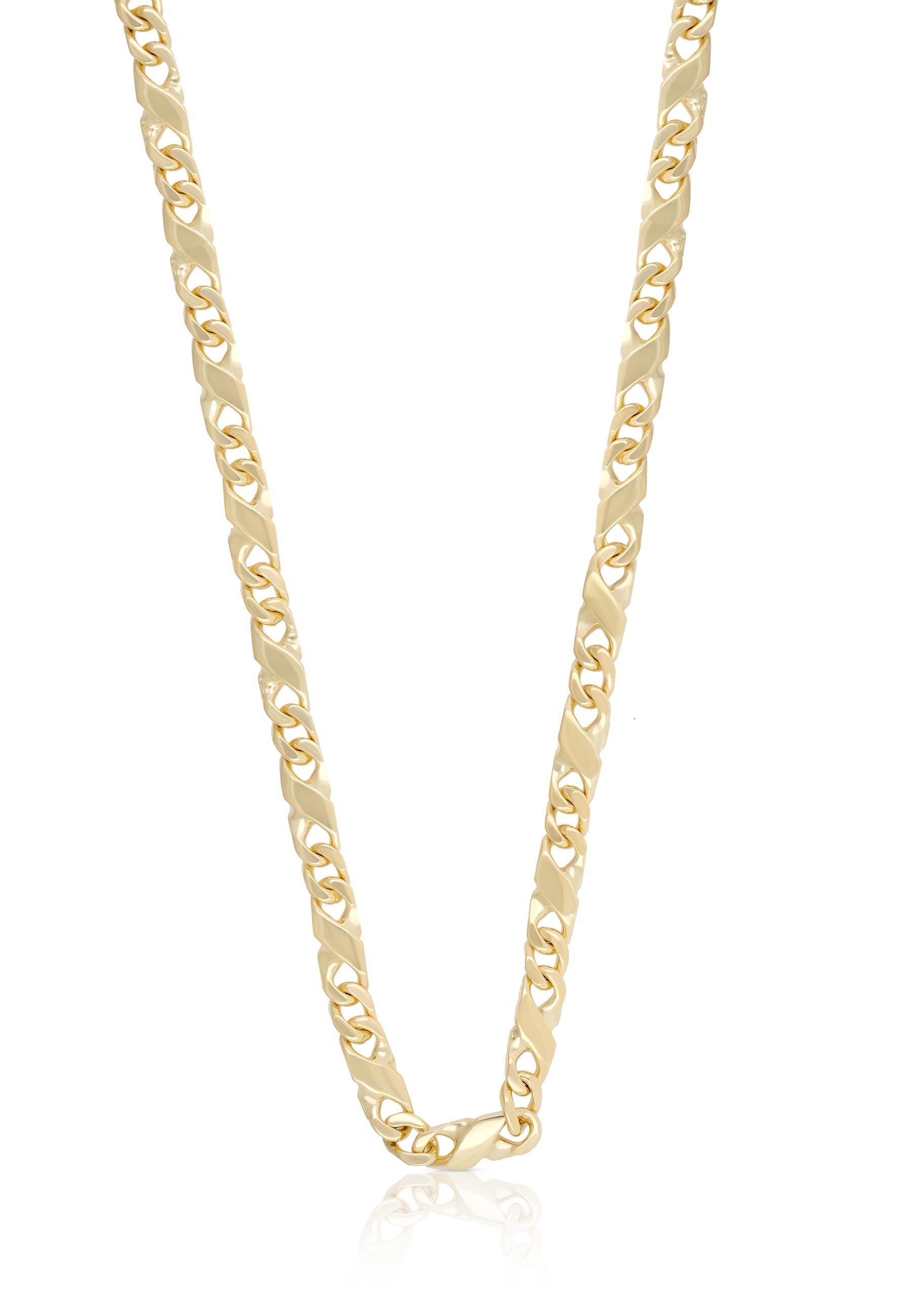 MUAU Schmuck  Collier Carrera Gelbgold 375, 4mm, 60cm 