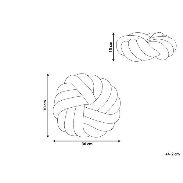 Beliani Cuscino decorativo en Velluto Scandinavo AKOLA  