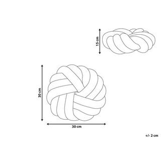 Beliani Cuscino decorativo en Velluto Scandinavo AKOLA  