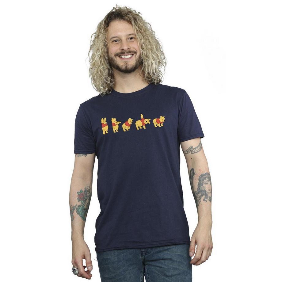 Disney Winnie l'Ourson T-Shirt Pose Yoga  
