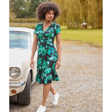 Joe Browns  Eisiges Winter-Jersey-Kleid mit Blumenmuster 