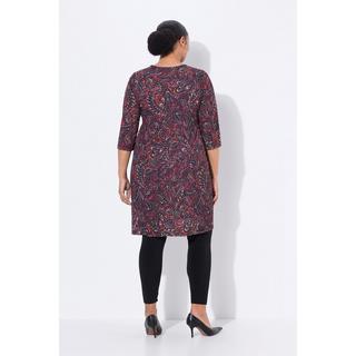 Ulla Popken Longshirt Paisley Linea ad A Maniche 3/4  