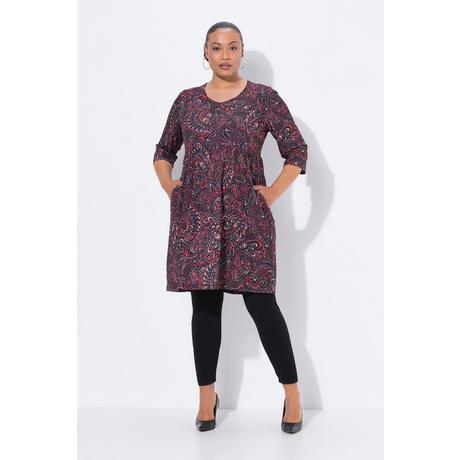 Ulla Popken Longshirt Paisley Linea ad A Maniche 3/4  