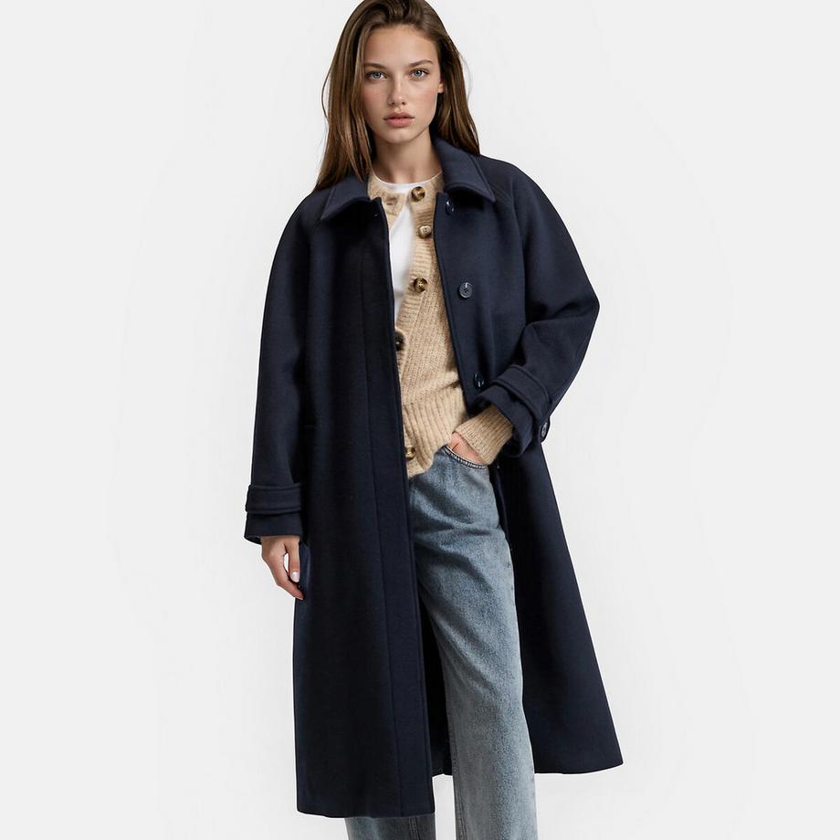 La Redoute Collections Mantel aus Wollmischgewebe  