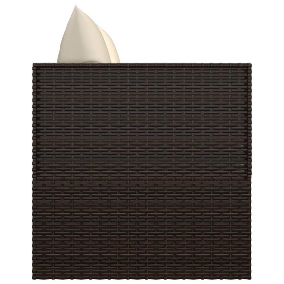 VidaXL Outdoor loungebett poly-rattan  