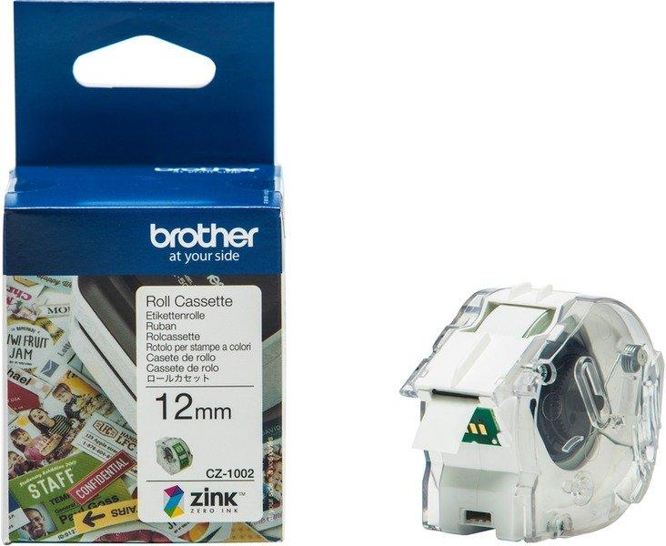 brother Bher CZ-1002 Farbetikettenrolle - 12 mm  