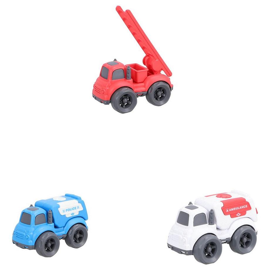 Set de véhicules dintervention  Jipy en plastique bio
