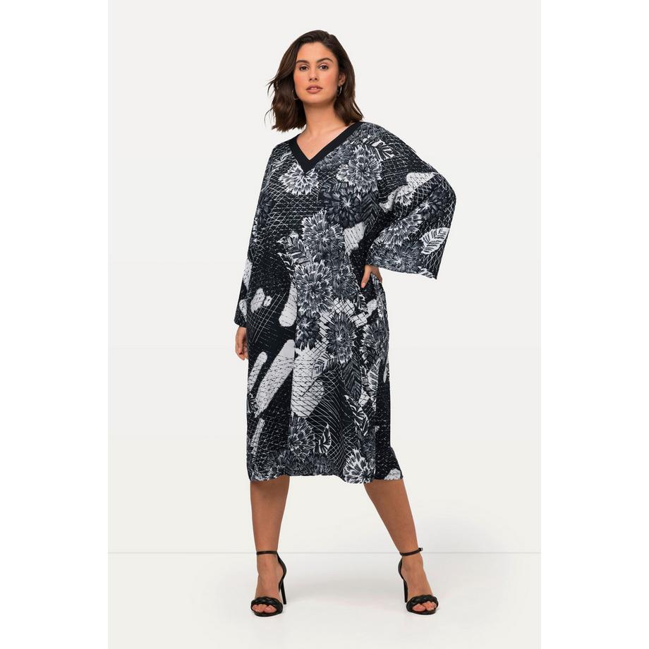 Ulla Popken Robe Imprimée Oversize Col V  