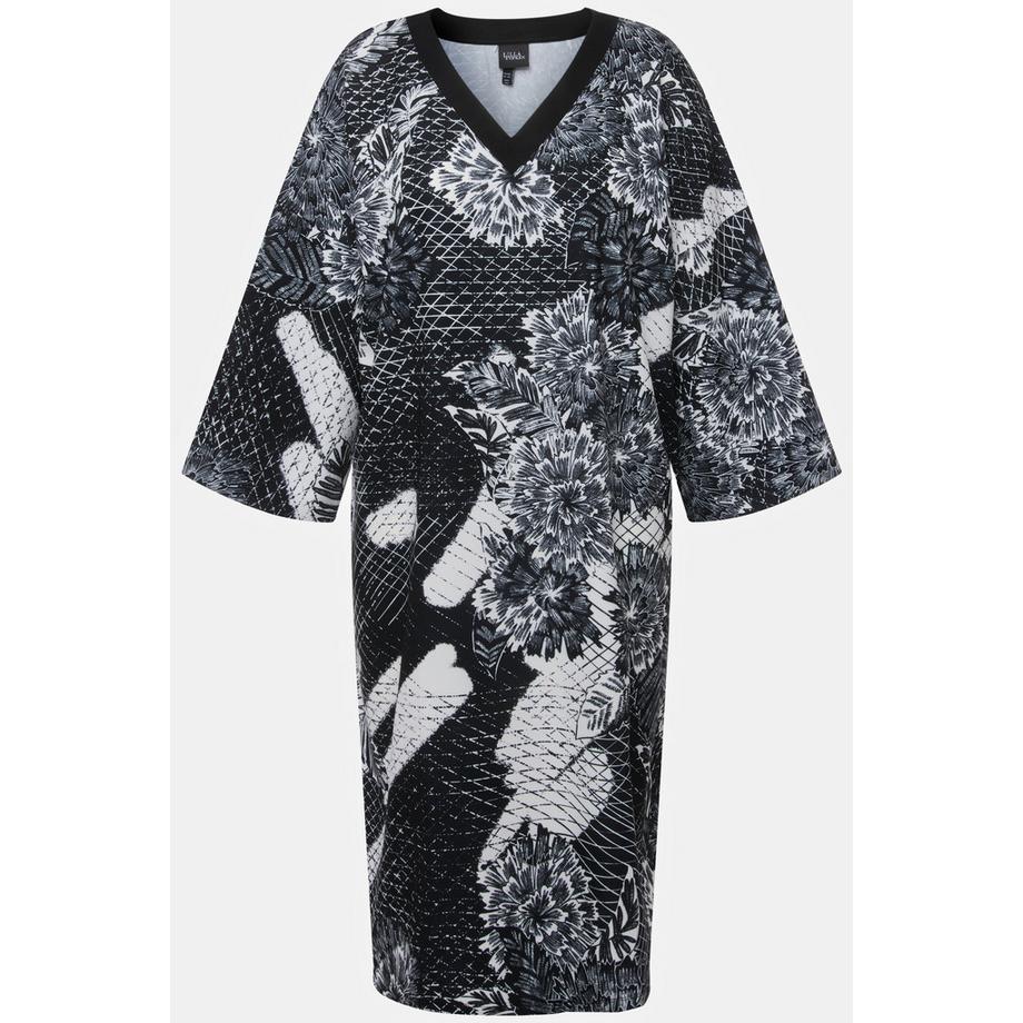 Ulla Popken Robe Imprimée Oversize Col V  
