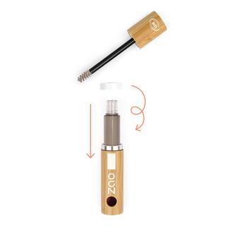 ZAO MAKEUP  Mascara sourcils - Certifié bio, vegan et rechargeable 