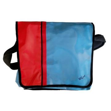 BÜROLINE Umhängetasche 38x35x10cm 900680 blau/rot