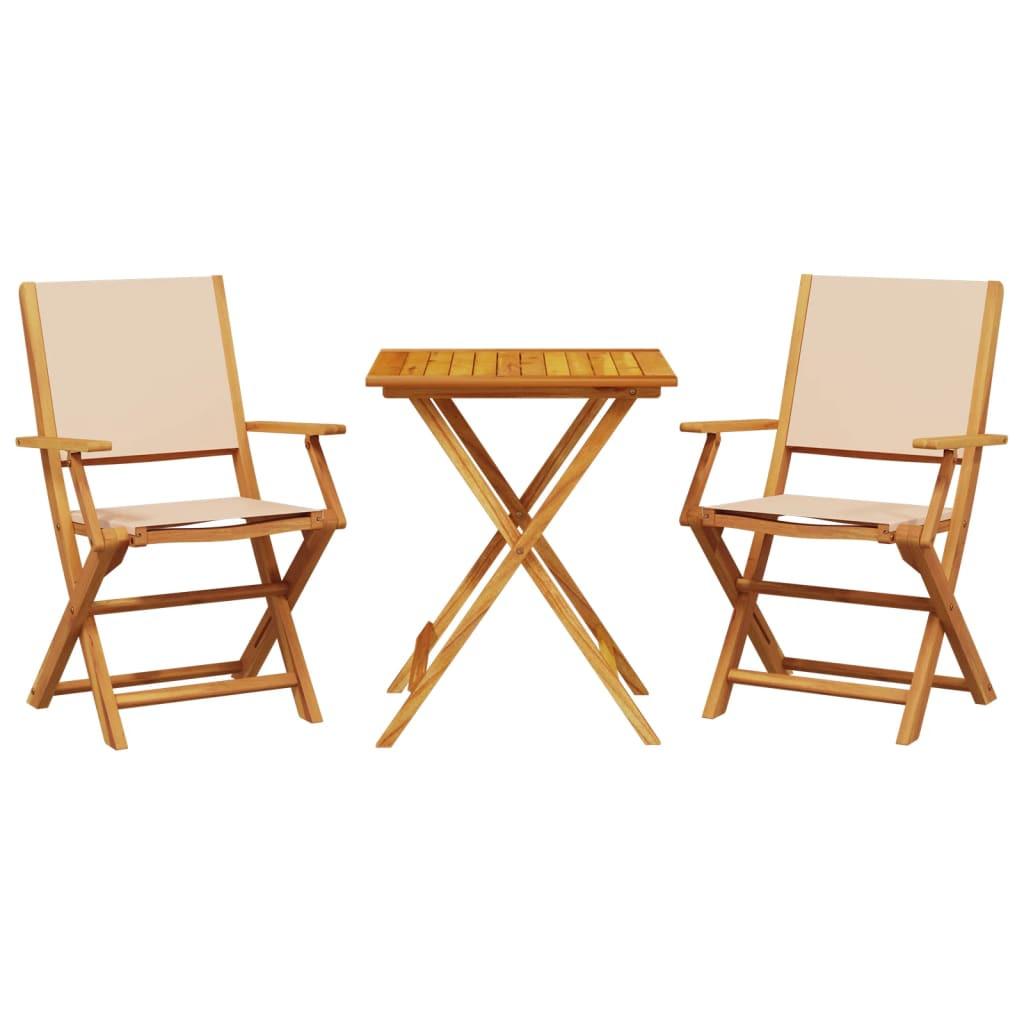 VidaXL Bistro set akazienholz  