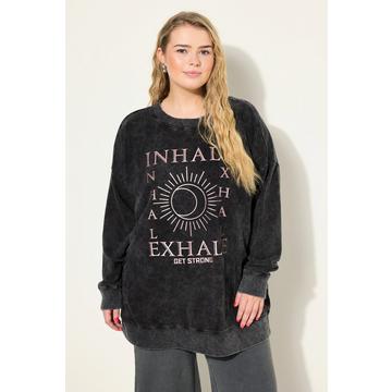 Sweatshirt, very Oversize Shape, Yoga Print