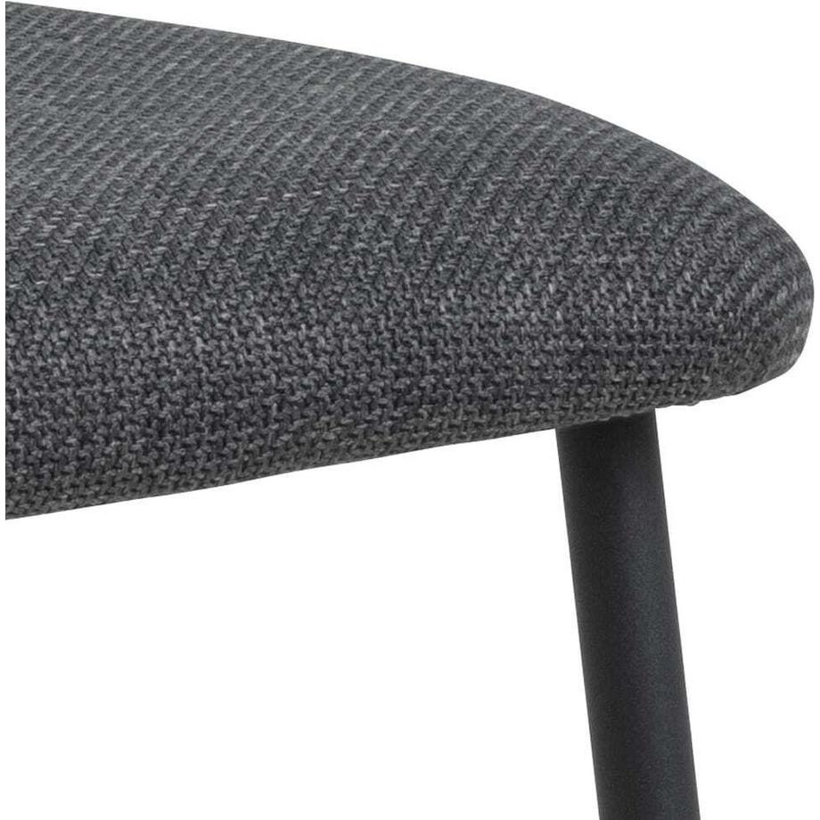 mutoni Sedia da pranzo Daphne grigio scuro (1 pezzo)  