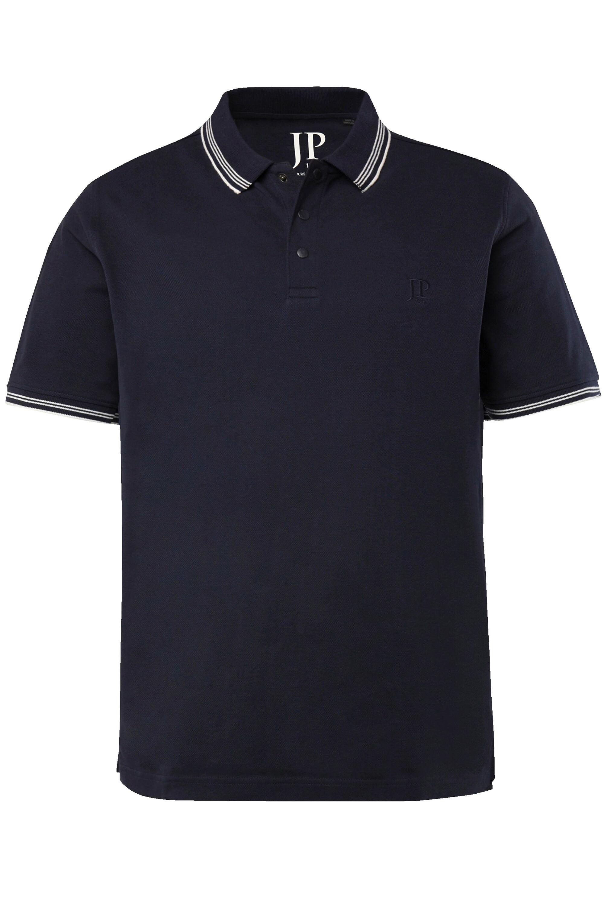 JP1880  Maglia polo in piqué con mezze maniche e bottoni automatici, fino alla tg. 8XL 