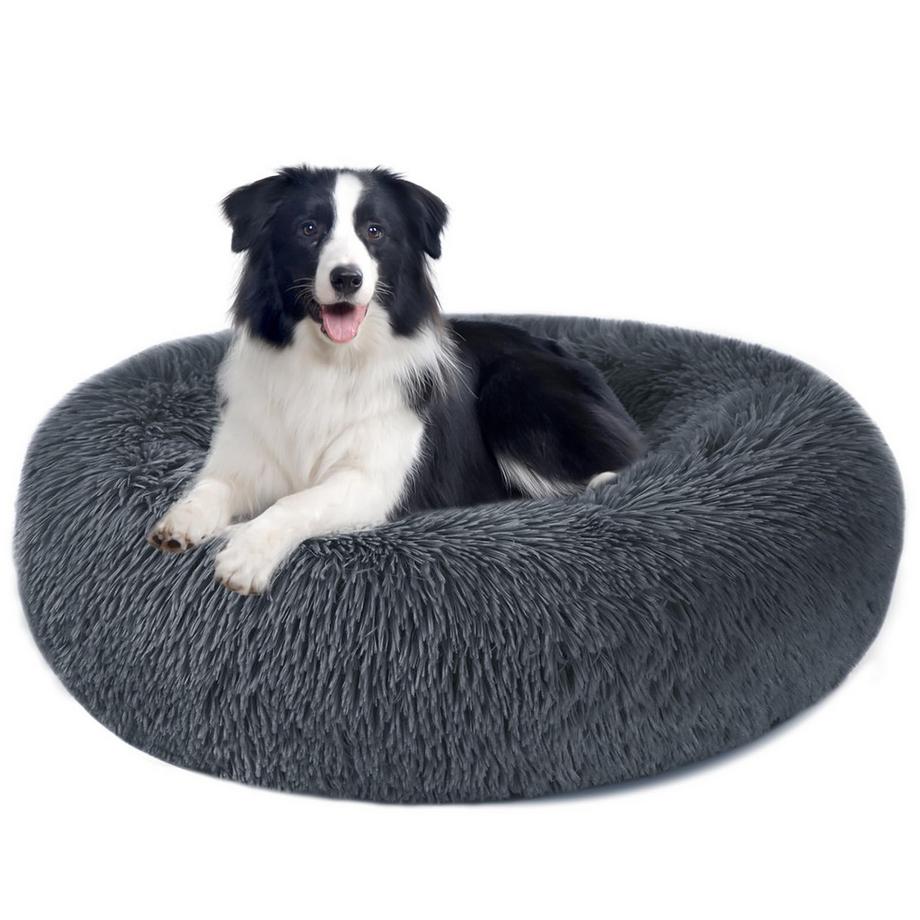 Alopini  Hundebett Hundekissen Flauschig rund aus Plüsch - Donut 