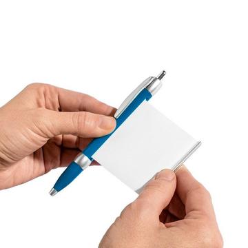 Penna con Carta Retrattile - Blu