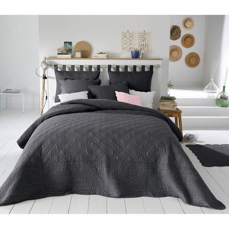 La Redoute Intérieurs Lot de 2 housses de tête de lit coton  