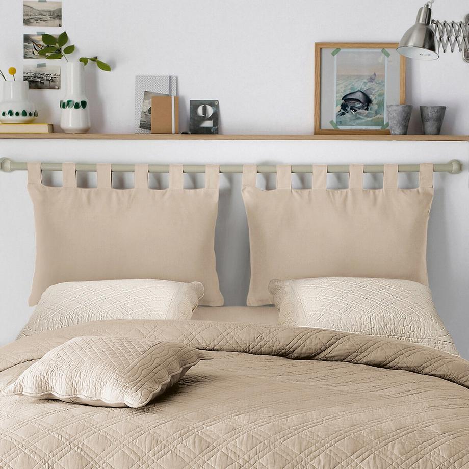 La Redoute Intérieurs Lot de 2 housses de tête de lit coton  
