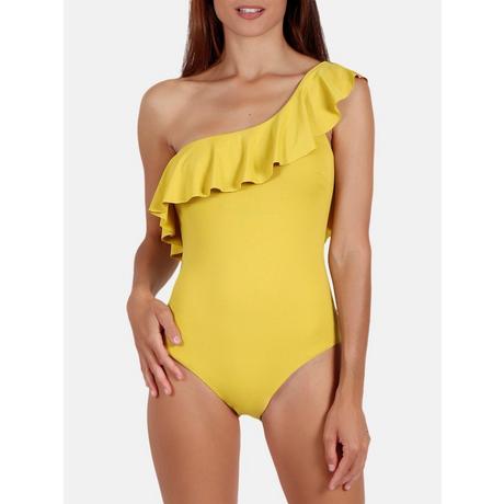 Admas Einteiliger Badeanzug mit seitlichen Rüschen  