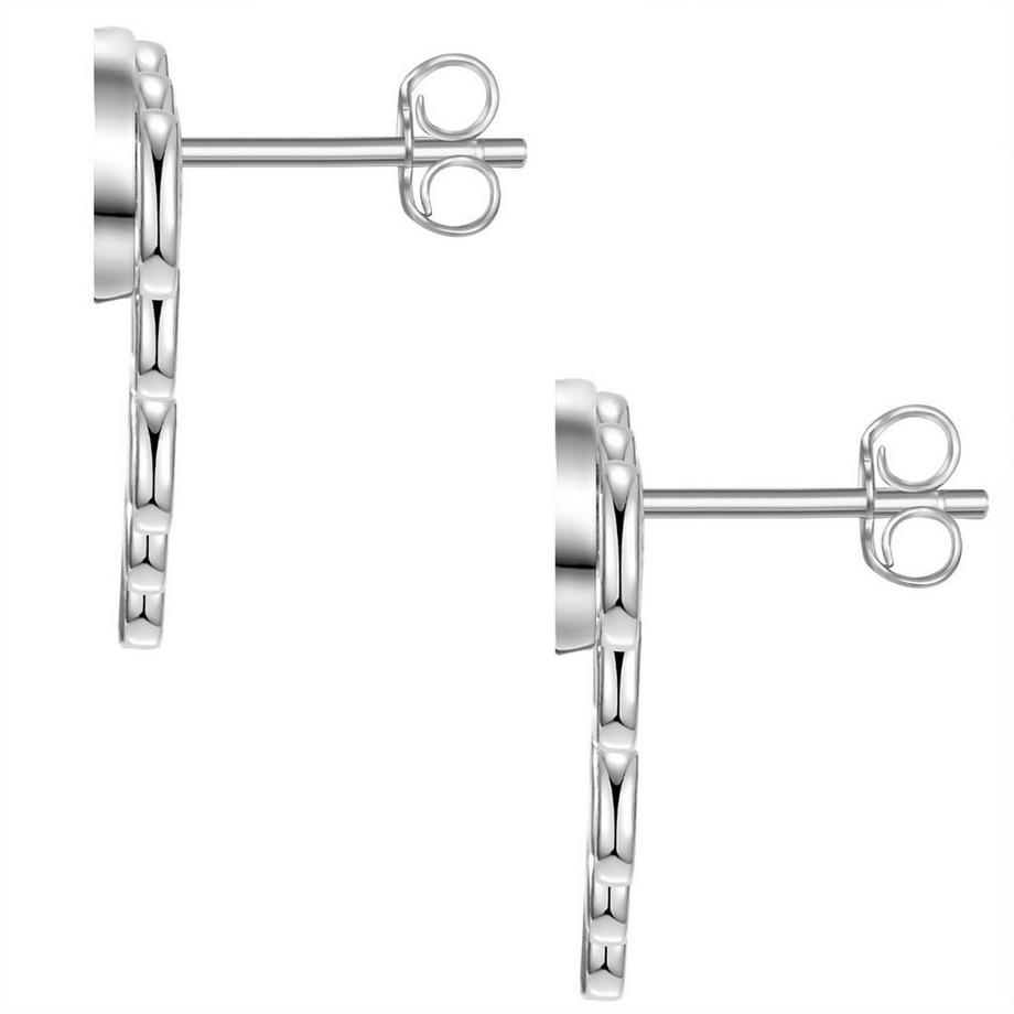 Glanzstücke München  Femme Puces d'oreilles en argent Fleur de lotus 