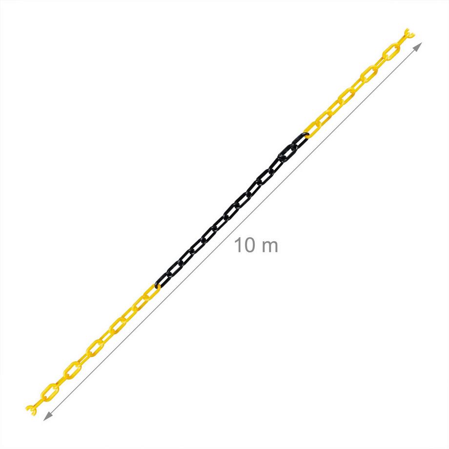 Northix Catena di barriera in nero e giallo  