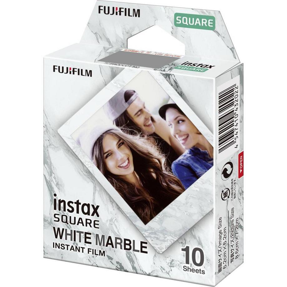 FUJIFILM  Fujifilm SQUARE 'White Marble' pellicola per istantanee 10 pz 76,2 x 50,8 mm 