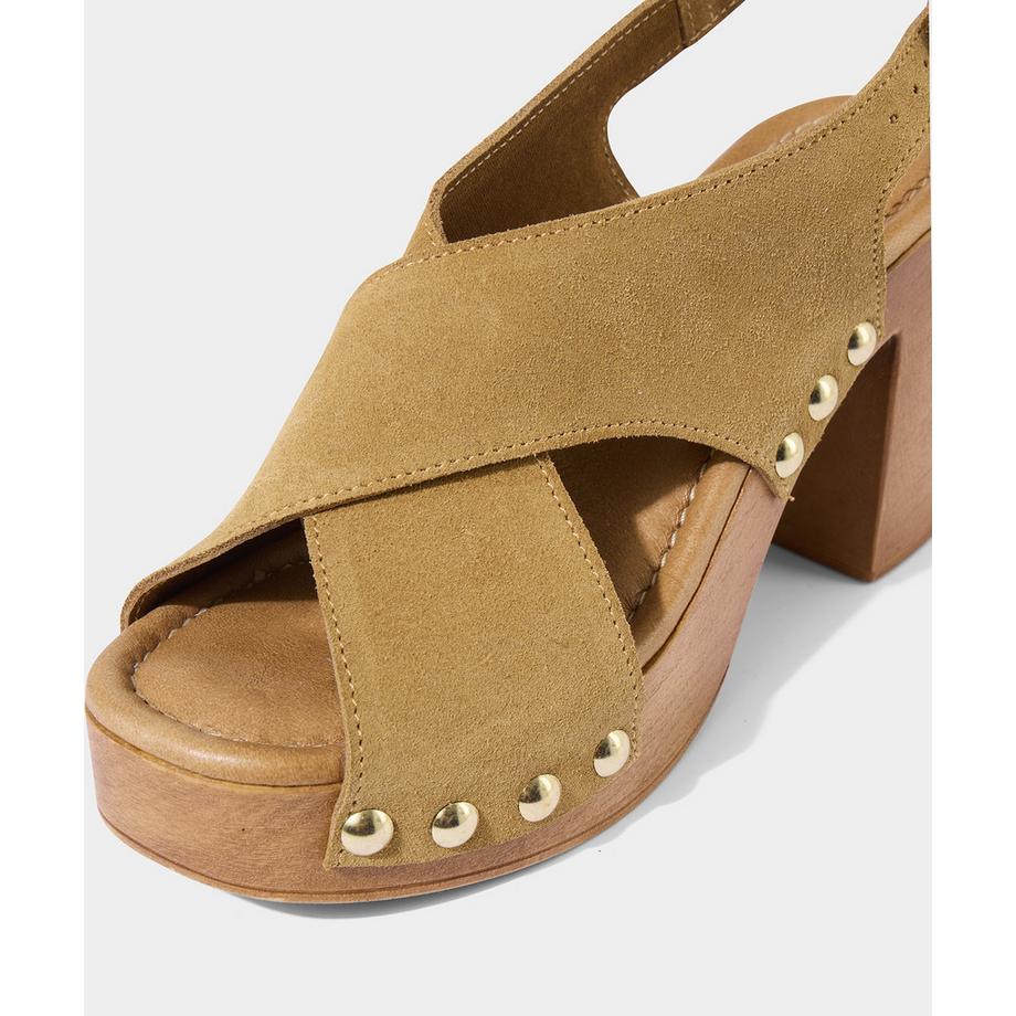 Joe Browns  Wildleder-Schuhe mit Holzabsatz 